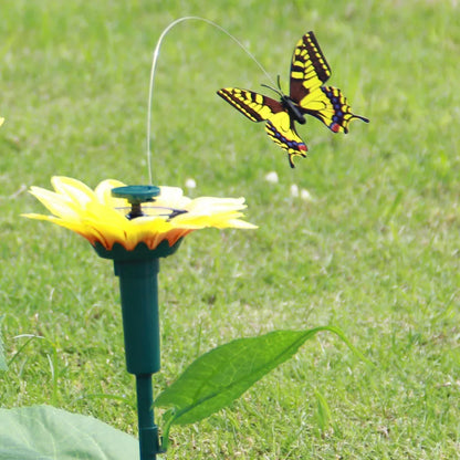 Dancing Fluttering Butterflies Hummingbird Yard Decor Solar Powered, Dancing Fluttering Butterflies For Your Potted Plant Yard