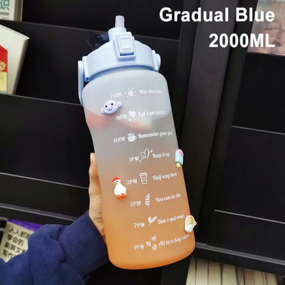 1 Liter Water Bottle Motivational Sport Water Bottle Leakproof Drinking Bottles Outdoor Travel Gym Fitness Jugs For Kitchen