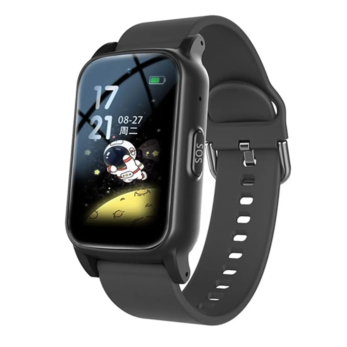 Punctual- 4G Elderly Smart Watch with GPS,SOS,Fall Detection Emergency Support,AI Health Monitoring for Elderly Black A