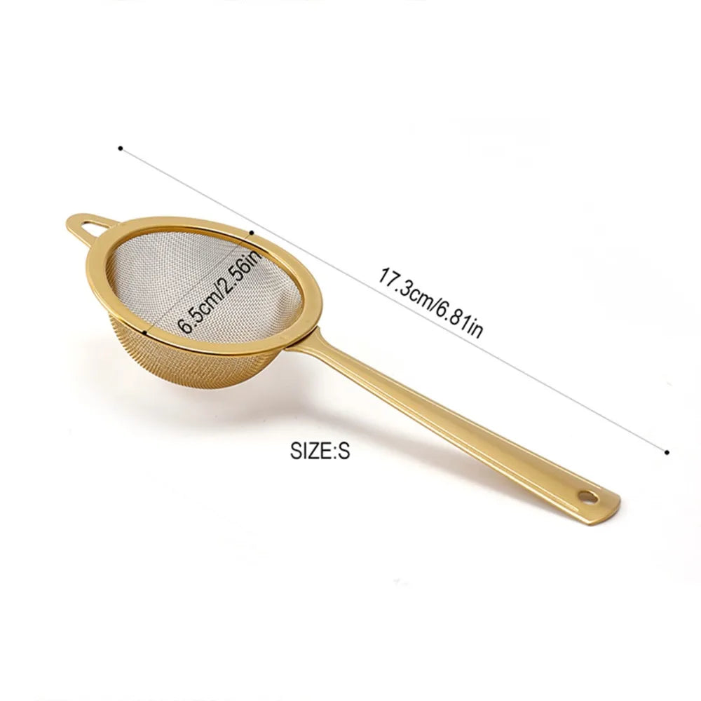 New Stainless Steel Matcha Sifter Easy to Clean Very Fine Mesh Tea Strainer Small Rust-Proof Cocktail Sieve for Kitchen