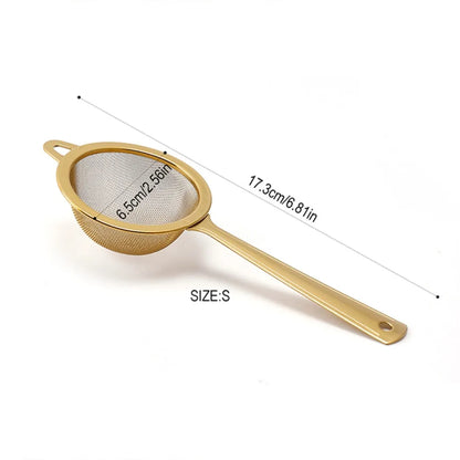 New Stainless Steel Matcha Sifter Easy to Clean Very Fine Mesh Tea Strainer Small Rust-Proof Cocktail Sieve for Kitchen
