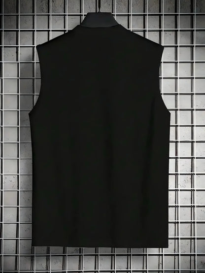 Men's 100% Pure Cotton Sleeveless "NO DAYS OFF" Letter Print - Breathable Casual Summer Top Vest  Tank Top Men
