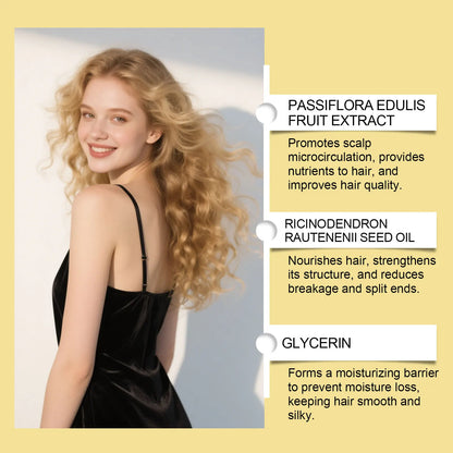 Leave-In Conditioner Cream with Plant Keratin & Argan Oil - Repairing & Frizz Control for Dry Damaged Curly Hair Shine Enhancer