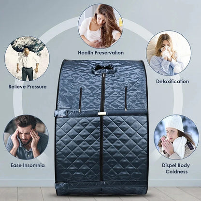 Portable 3L Steam Sauna Tent - Full Body Detox & Relaxation with Powerful Steam Generator, Foldable Home Spa for Weight Loss & P