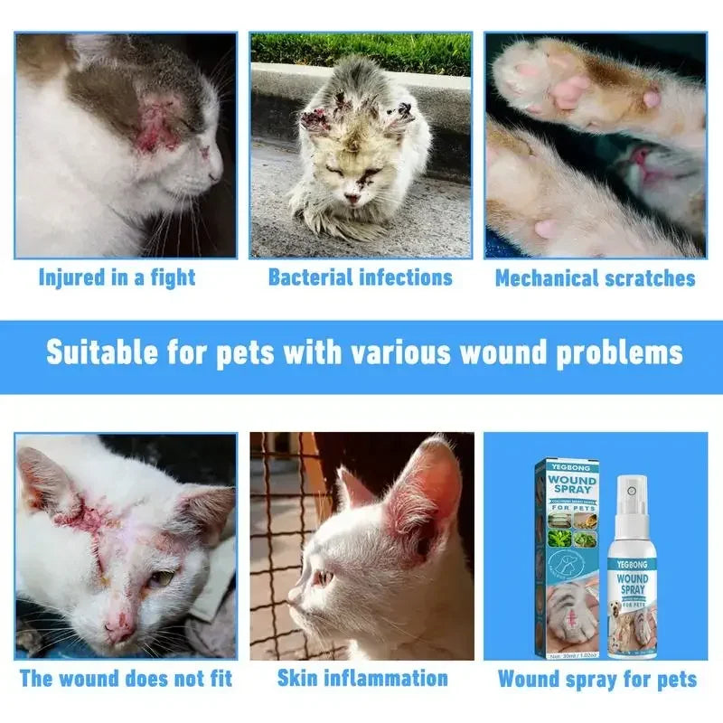 30ml Pets Anti-Itch And Itch Relief Dogs Cat Skin Healthy Care Spray Skin Care Treat Products For Itchy And Sensitive Skin