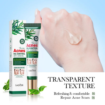 Tea Tree Acne Removing Cream Facial skincare Oil Control Face Gel Creams Hydrating Moisturizing Facial Cream Skin Care Set
