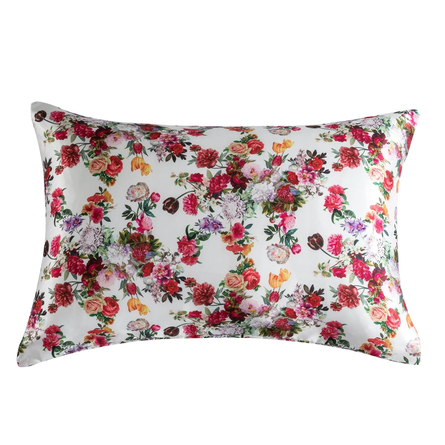 Satin Pillowcase for Hair & Skin, Grey Leopard Printed Pillow Cases Set of 2, Silk Satin Pillow Covers with Envelope Closure