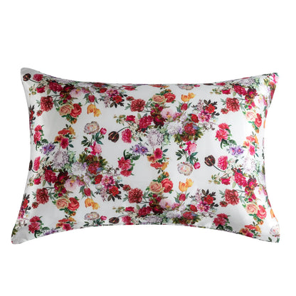 Satin Pillowcase for Hair & Skin, Grey Leopard Printed Pillow Cases Set of 2, Silk Satin Pillow Covers with Envelope Closure