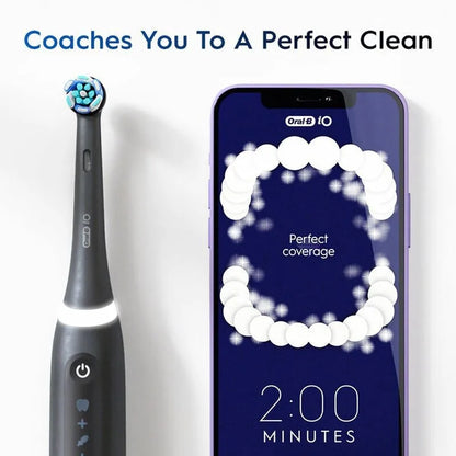 Oral-B iO 5 Electric Toothbrush Rechargeable 3D Teeth Whitening Smart 5 Modes Ultimate Clean Replacement Brush Head Travel Case