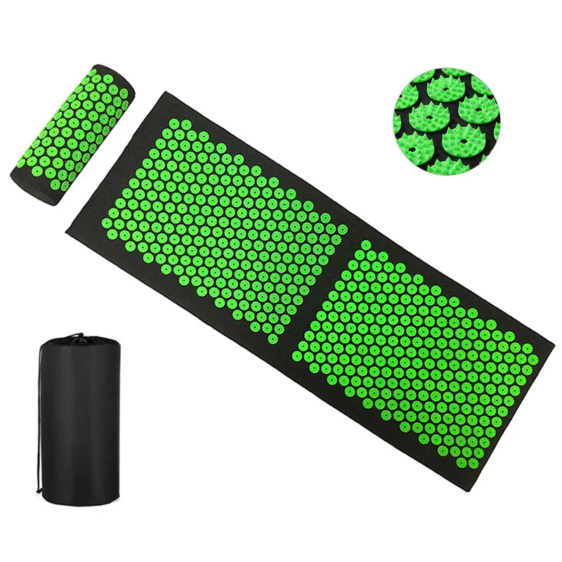 Yoga Acupuncture Pad Acupoint Massage Fitness Pilates Finger Pressure Sponge Foot Massage Pads Stress Relief for Neck Back Pain