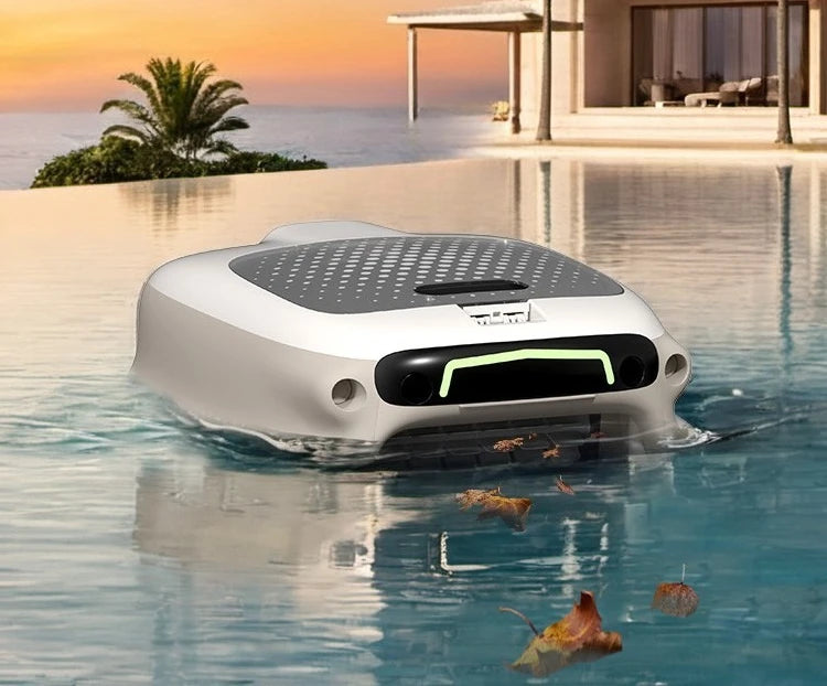 2025 Swimming pool surface robot - automatic wireless model - pool surface cleaning water vacuum cleaner - fish pond