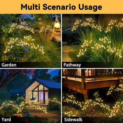 Solar Garden Lights Waterproof Solar Swaying Fairy Light Outdoor Waterproof Lamp for Yard Patio Walkway Wedding Christmas Decor