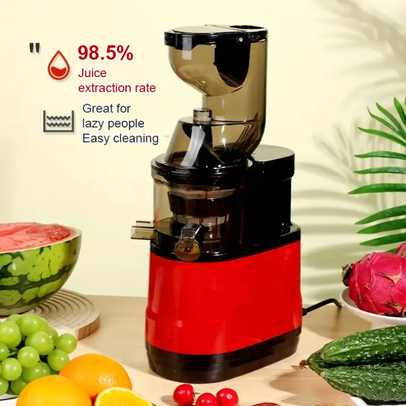 【EU Plug】 Household Large-diameter High-power Juicer Multi Functional Juicer with Residue Separation Function