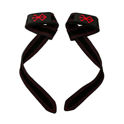 Anime Weight Gym Wrist Wrap Lifting Straps Weightlifting Lifting Straps, Power Workouts Lifting Deadlift Straps Padded Men