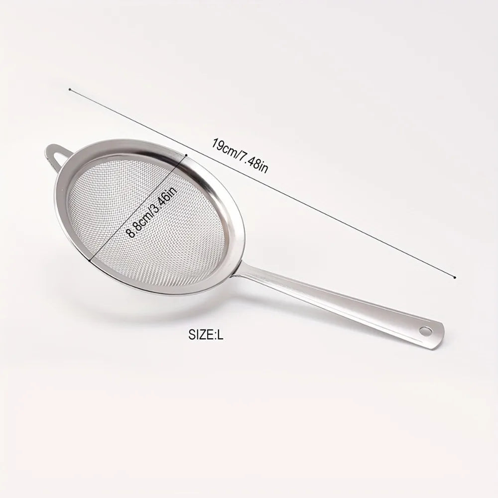 New Stainless Steel Matcha Sifter Easy to Clean Very Fine Mesh Tea Strainer Small Rust-Proof Cocktail Sieve for Kitchen