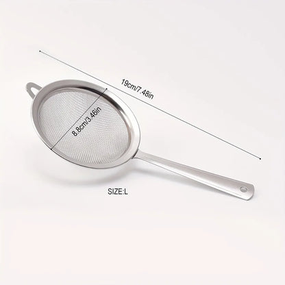 New Stainless Steel Matcha Sifter Easy to Clean Very Fine Mesh Tea Strainer Small Rust-Proof Cocktail Sieve for Kitchen