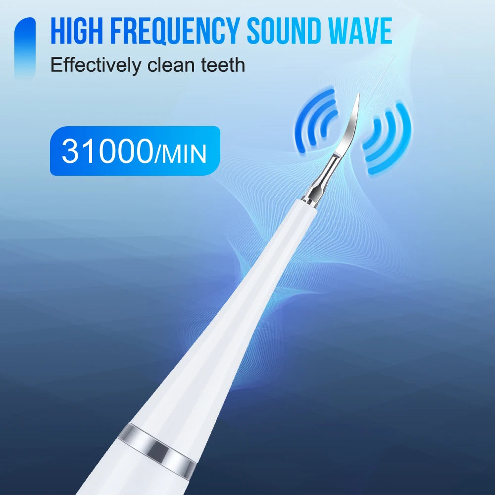 Electric Sonic Dental Calculus Scaler 5 Modes Oral Teeth Tartar Remover Plaque Stains Removal Teeth Cleaner Teeth Whitening Care