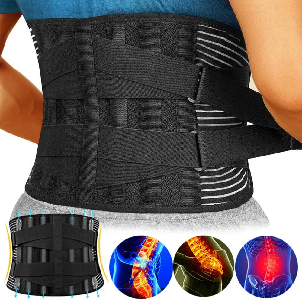 Waist Protector Belt Waist Trainer Spine Support Lumbar Back Belt Waist Support Lumbar Pad Back Orthopedic Corset for Men Women