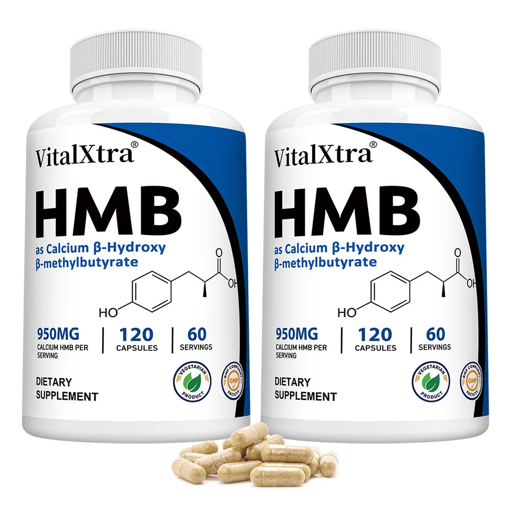 Ultra Strength HMB Supplement Capsules, Supports Muscle Growth, Maintains Muscle Health, and Supports Recovery After Exercise