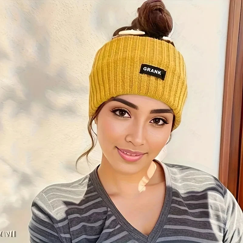 Stylish Knitted Headband for Women Winter Warm Elastic Hair Band Head Scarf Sports and Casual Wear