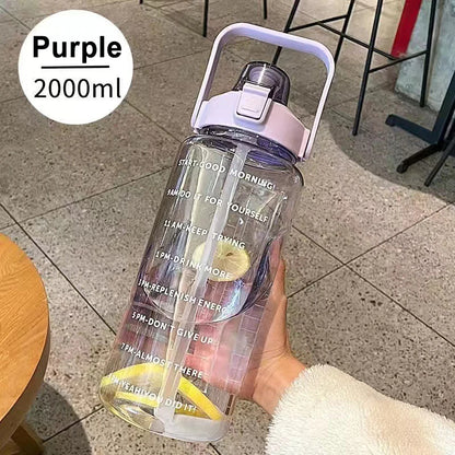 1 Liter Water Bottle Motivational Sport Water Bottle Leakproof Drinking Bottles Outdoor Travel Gym Fitness Jugs For Kitchen