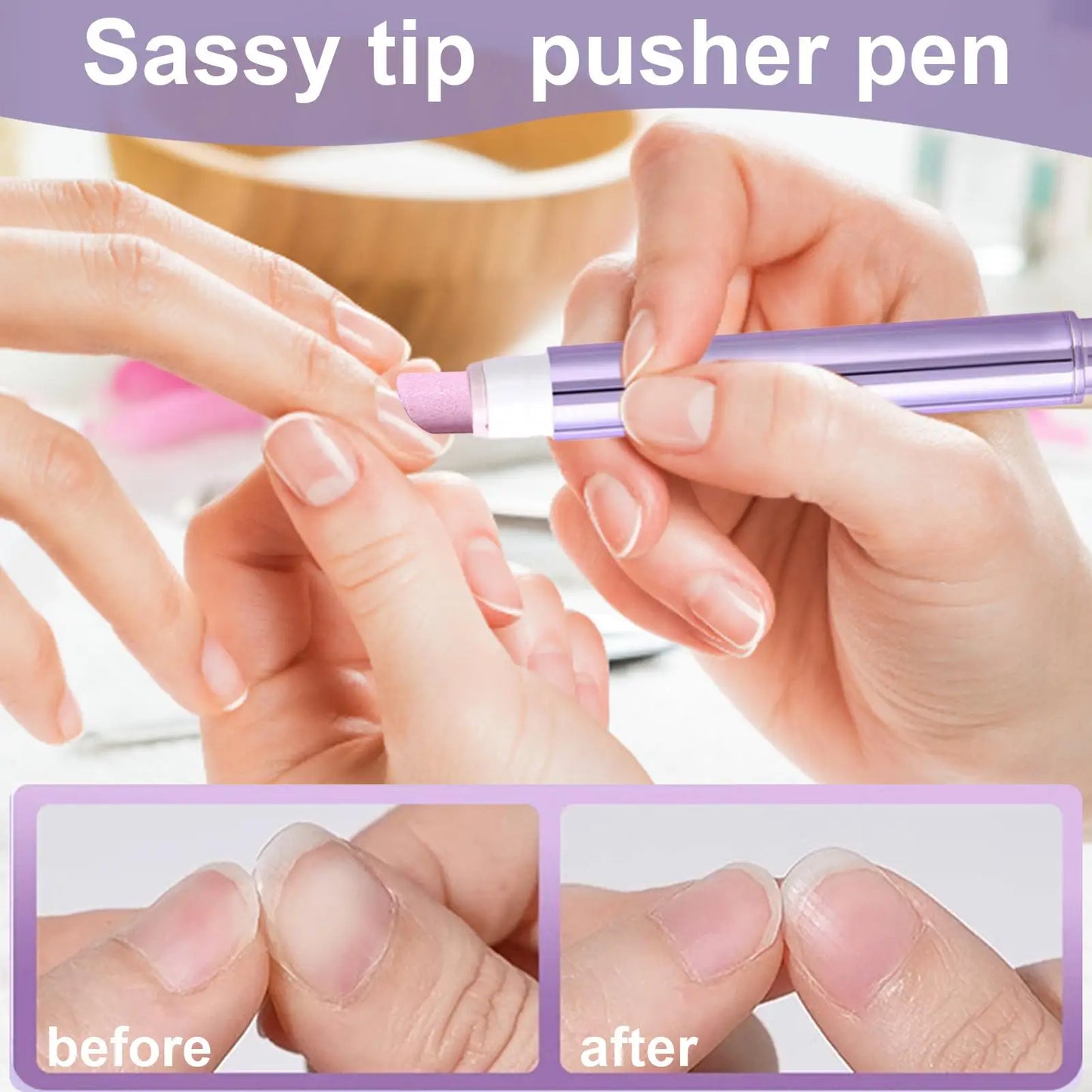 Nail Strengthener Damaged Nail Care Chip-resistant Cuticle Remover Pen for Nourishing Split Cracked Youth Weak Thin Men Elderly