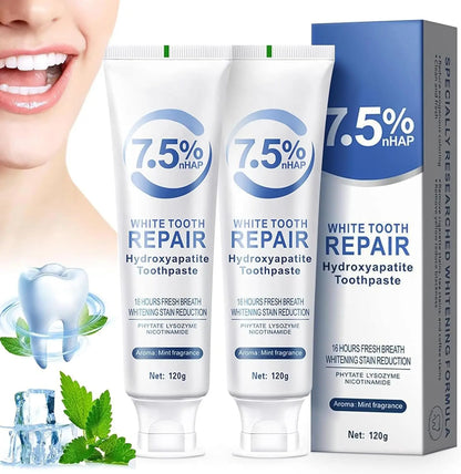 1/2/3Pcs Hydroxyapatite Toothpaste for Advanced Enamel Protection Tooth Strengthening Fresh Breath Deep Cleaning Care Toothpaste