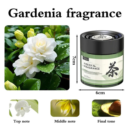 Car Aromatherapy Solid Balm Long Lasting Fragrance Car Dashboard Cup Groove Tea Aroma Ornament Interior Deodorant Air Freshener