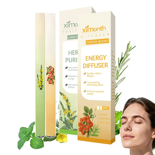 1PCS Herbal Diffuser Stick,Plant-Based Body Daily Care Bar for Relaxation Relieve Fatigue,Refreshing Mint Energy Bar