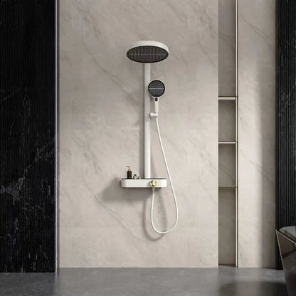 Luxury Modern Brass Bathroom shower faucet set Hot Cold water shower set Rainfall Waterfall 3 mode Shower faucet Wall Mounted