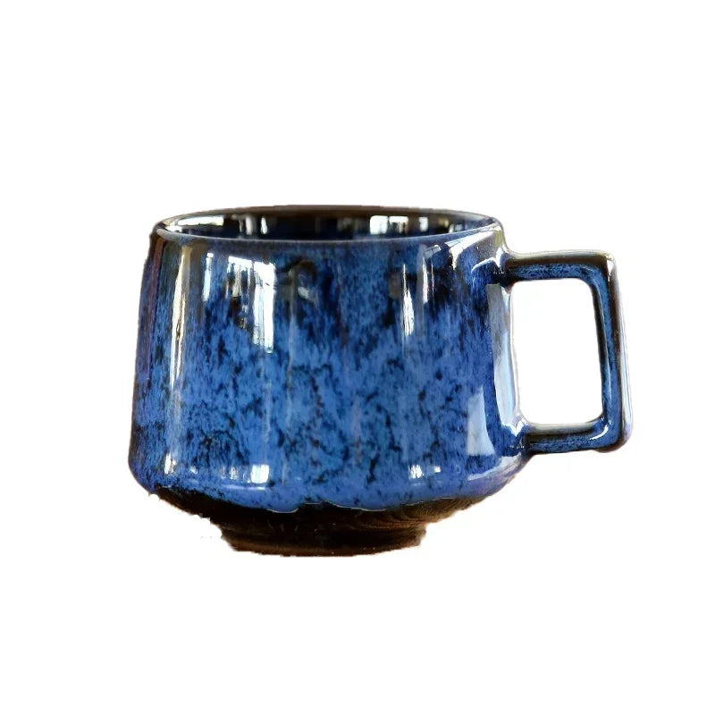 Kiln Transformation Latte Coffee Mug,Espresso Cups,Household Ceramic Tea Cup,Pottery Coffee Mug, Afternoon Teacup Mugs,Wholesale