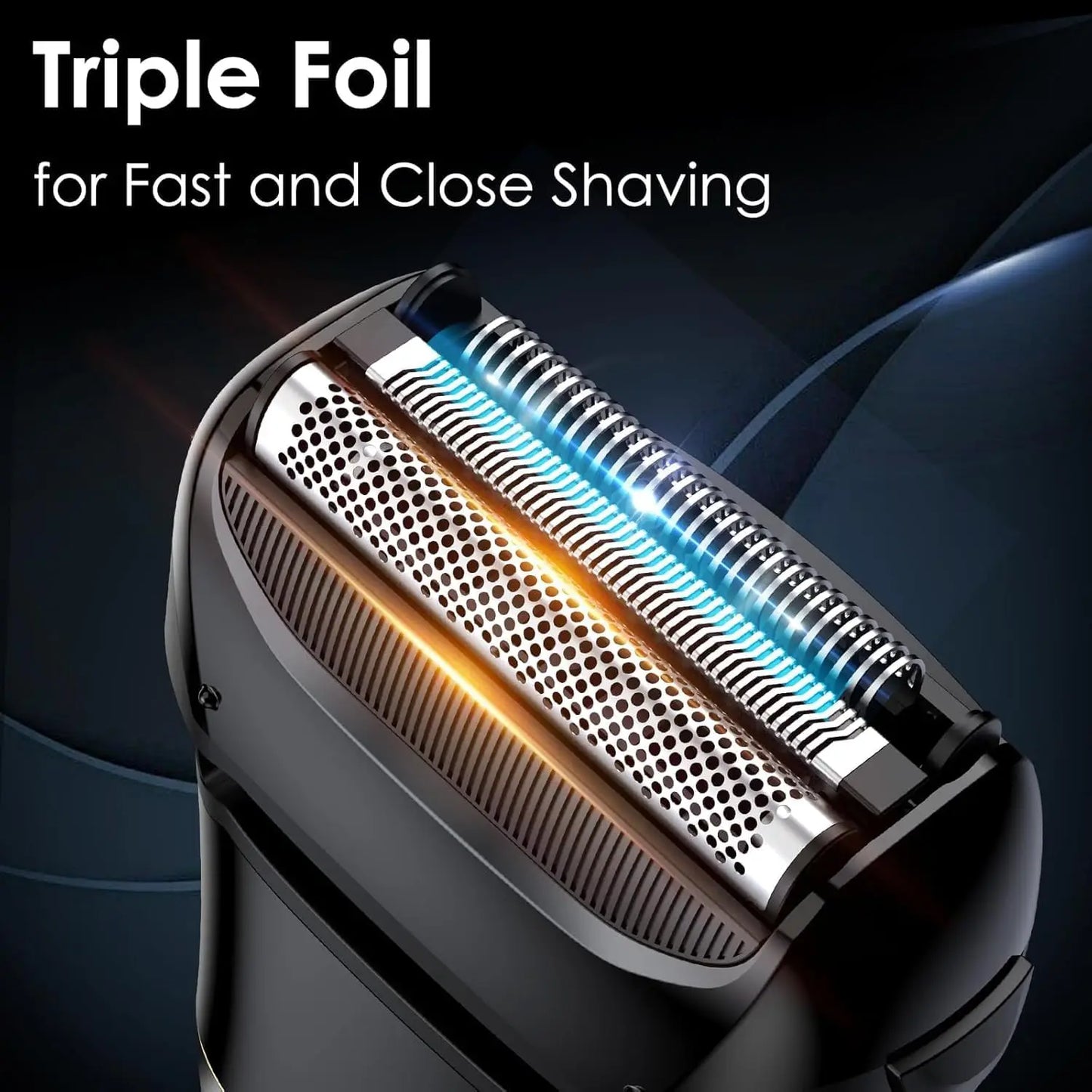  Electric Razor for Men Face Cordless Rechargeable Waterproof Foil Shaver with LED Display for Beard Trimming Razors