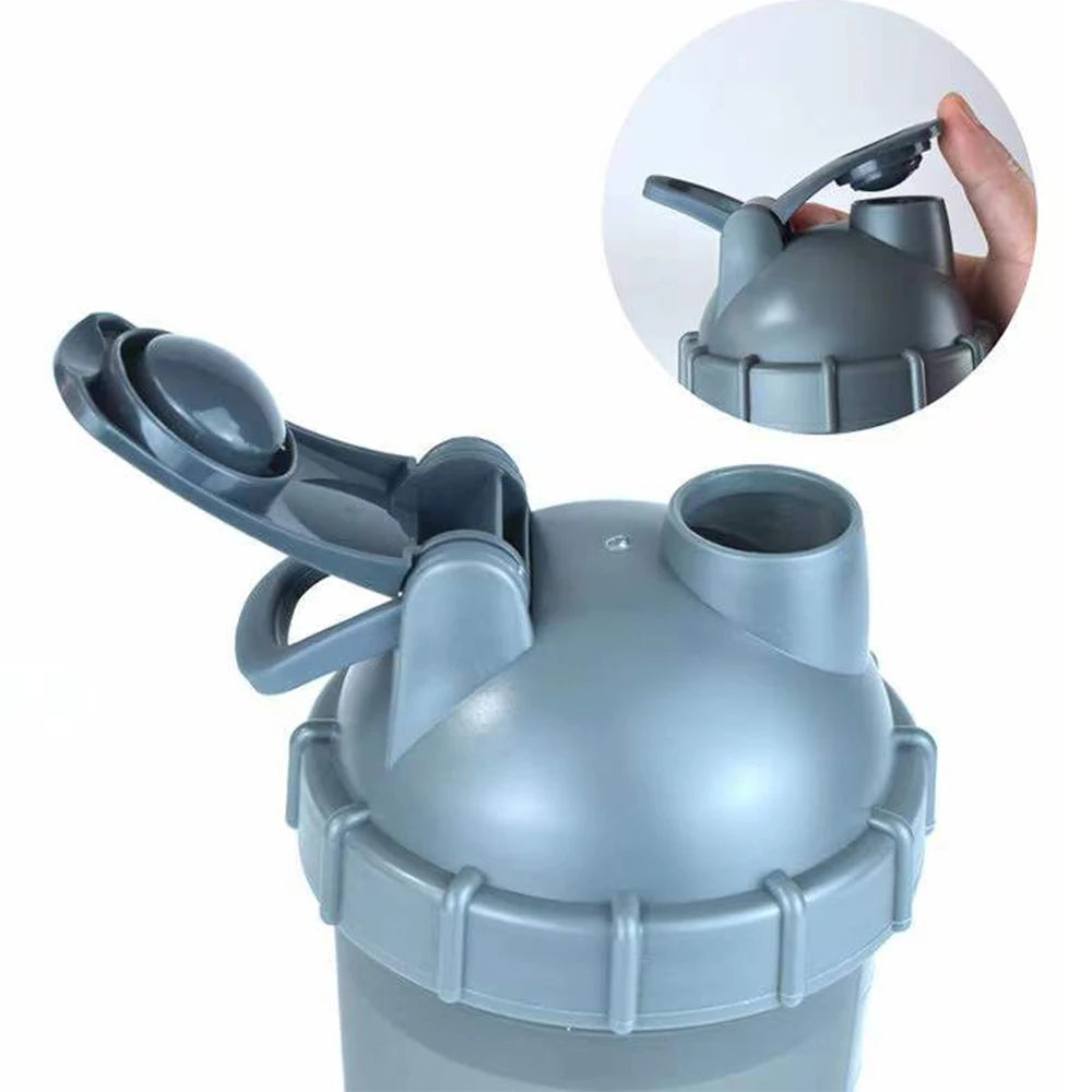 500ML Protein Shaker Water Bottle Sport Shaker For Protein Powder Mixing Fitness Gym Bottle Plastic Shaker Bottle Mixer Cup