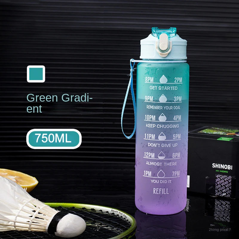 1 Liter Water Bottle Motivational Sport Water Bottle Leakproof Drinking Bottles Outdoor Travel Gym Fitness Jugs For Kitchen
