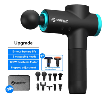 Booster M2-B Massage gun 4000 mAh Deep Tissue Percussion Muscle Massager Handheld Body Back Electric Massager for Fitness