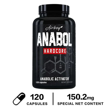 120pcs Anabol Hardcore Supplement - Natural Anabolic Muscle Growth, Enhance Men's Abs, Post-workout Muscle Recovery SupplementSu
