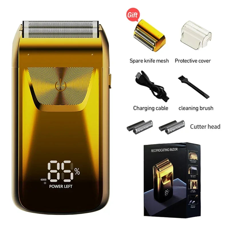 Electric Razor Electric Shaver Rechargeable Shaving Machine for Men Shaver Beard Razor Wet-Dry Use Beard Trimmer Shaving Machine