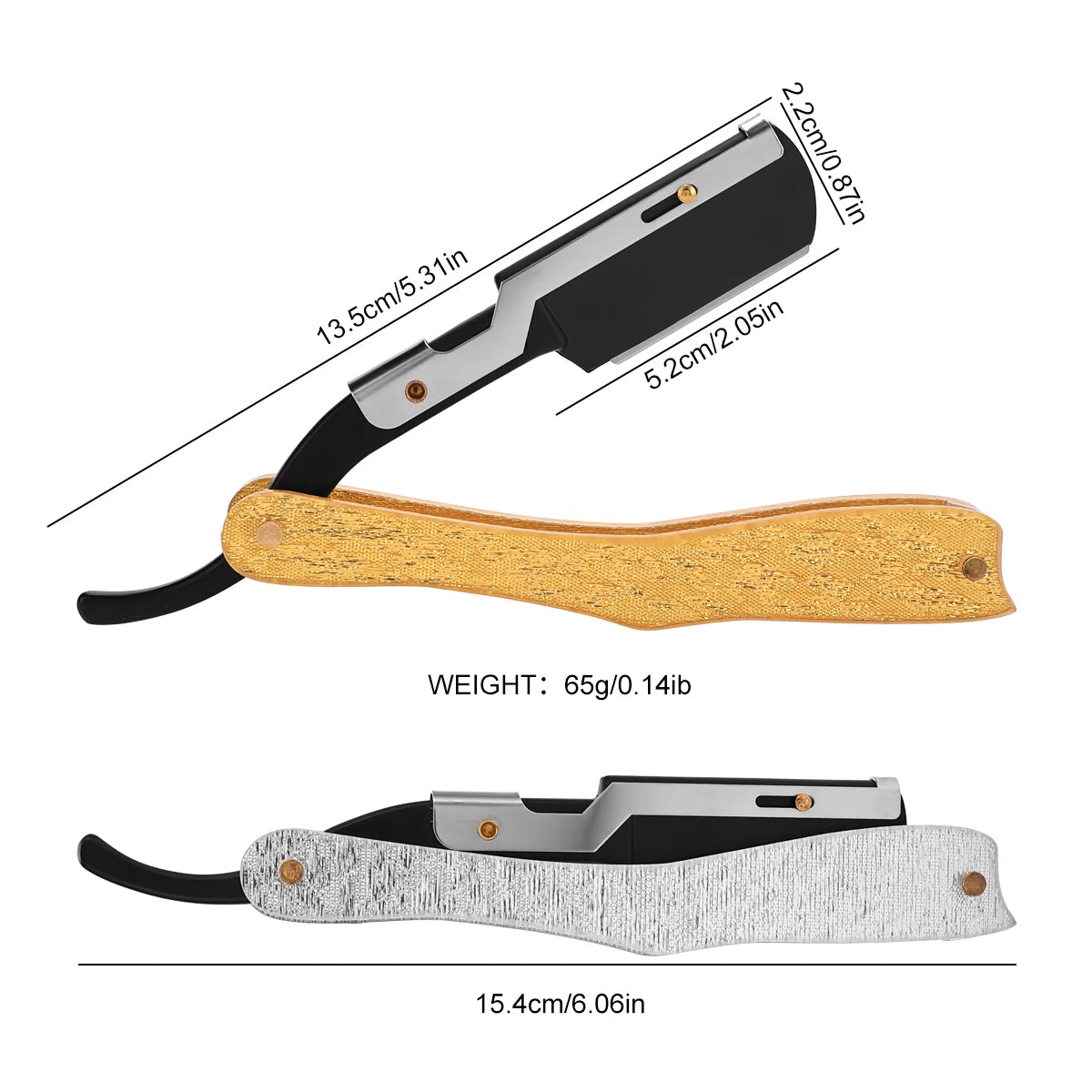 Foldable Hair Blade Barber Straight Razor For Shaving Men Manual Face Care Beard Styling Contouring Clean Tool