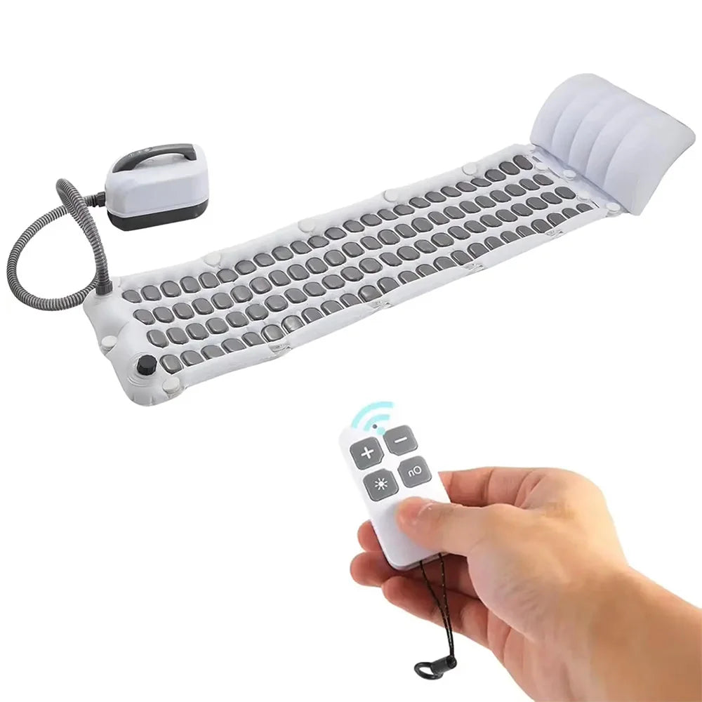 Electric Bathtub Bubble Massage Mattress Waterproof Bath Spa Air Bubble Massage Mat Full Body Bubbling Bath Thermal Massager