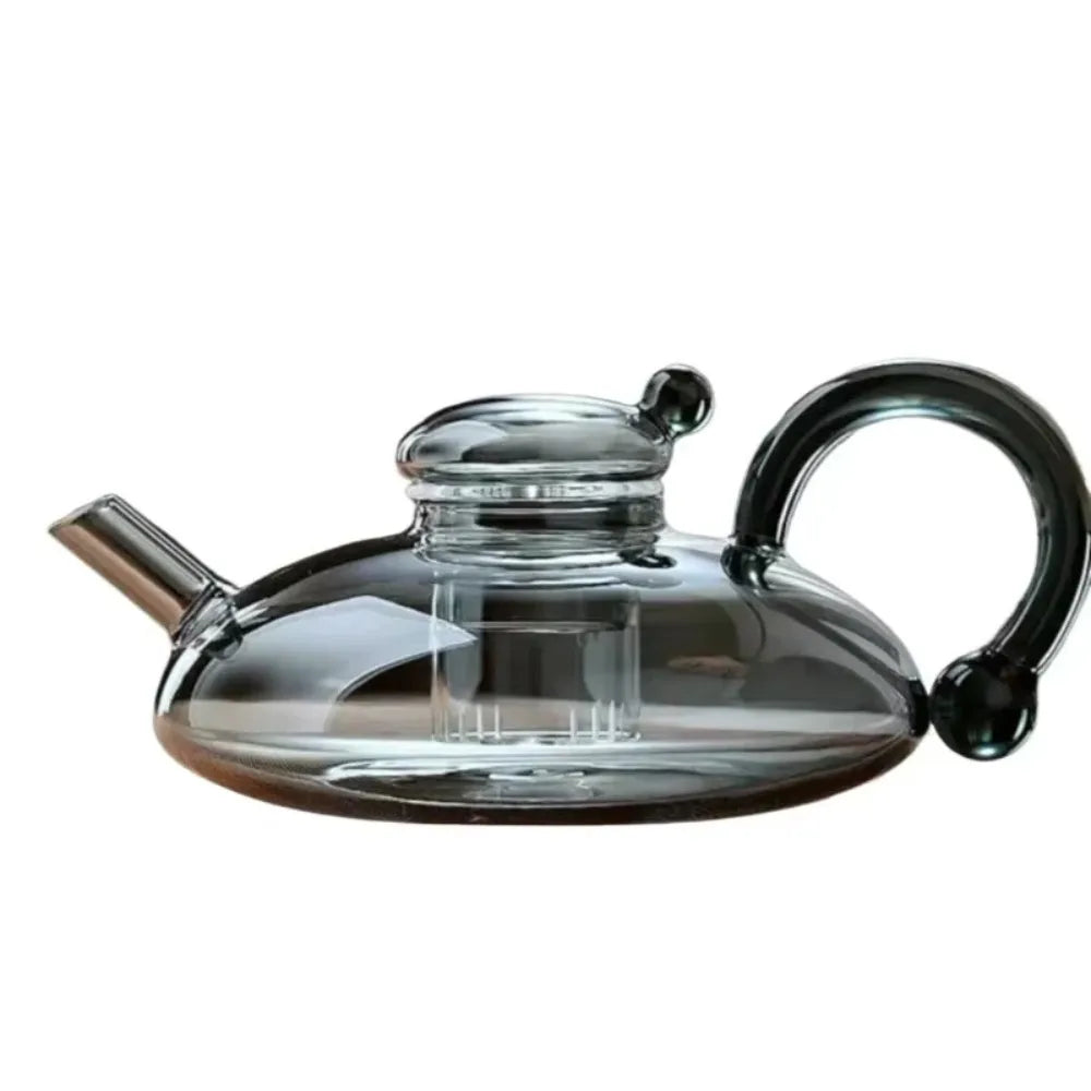 Clear Glass Teapot with Infuser Heat Resistant for Loose Leaf Tea Elegant Teaware for Home & Office Affordable Luxury Health Pot