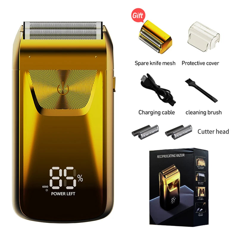 Electric Razor Electric Shaver Rechargeable Shaving Machine For Men Shaver Beard Razor Wet-Dry Use Beard Trimmer