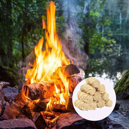 A40T 80Pcs Fire Starter - Natural Fire Starters For Fireplace, Pellet Stove & Wood, Fire Pit,Smoker, BBQ,Chimney, Pizza Oven