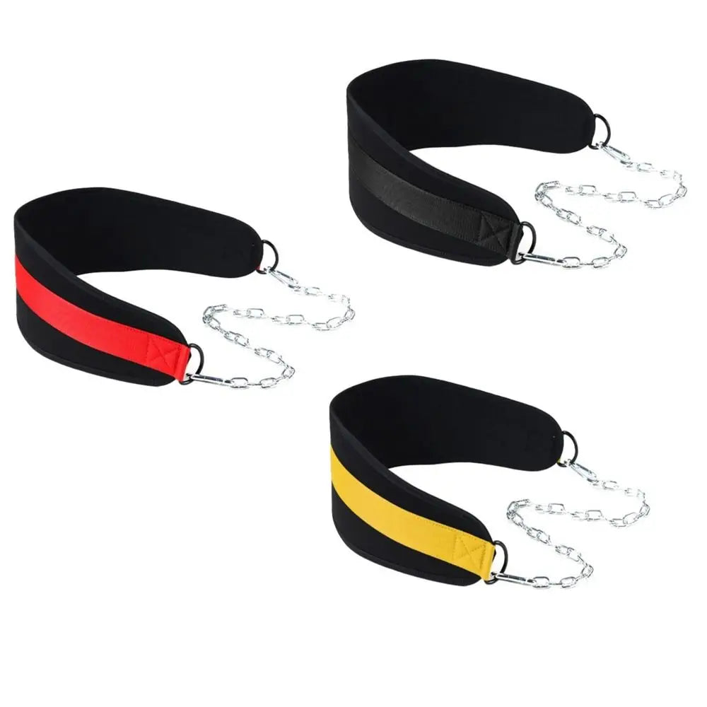 Training Fitness With Chain Pull-up Belt Weight Lifting Workout Belt Weighted Dip Belt Fitness Equipment Dip Belt Weight Lifting