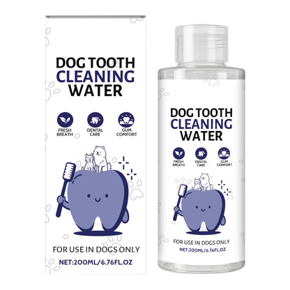 Drinkable Pet Water Additive Dental Care for Dogs Cats Natural Oral Hygiene Freshens Breath Removes Plaque Control Safe Gentle