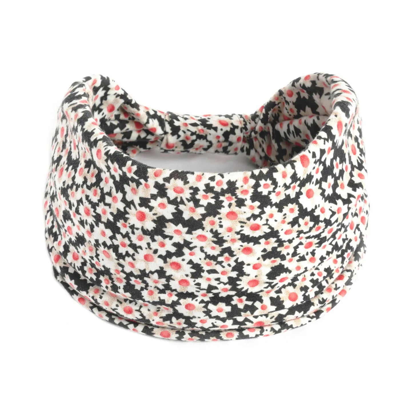 Boho Headbands Wide Knot Hair Scarf Floral Print Hairband Stretch Turban Headwrap Cotton Head Band Fashion Accessories for Women