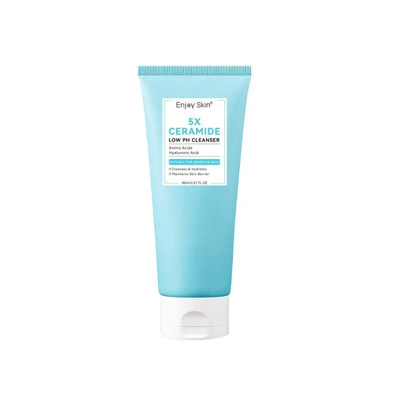 Facial Skincare Set Lasting Moisturizing Smooth Clean Ceramide Facial Cleanser Toner Serum Moisturizing Cream Suit All Skin Type