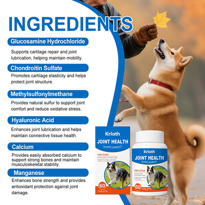 Dog Joint Health Supplements Promote Health Maintain-Vitality Pet Joint Supplement Joint Care Chewable Tablets Dog Accessories