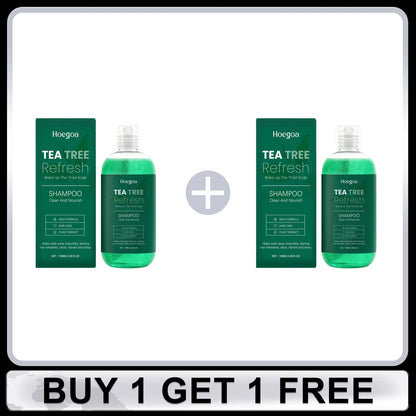 Tea Tree Shampoo Oil Control Cleaning Hair Nourishing Refresh Scalp Strengthen Hair Roots Reduce Dryness Anti Frizz Hair Care
