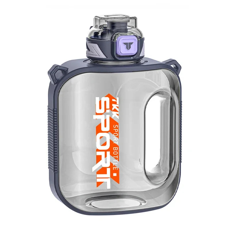 TKK 1/1.6/2L Sports Water Bottle TRITAN Large Capacity Creative Cup Heat Resistant Outdoor Adult Travel Kettle Gym Fitness Jugs