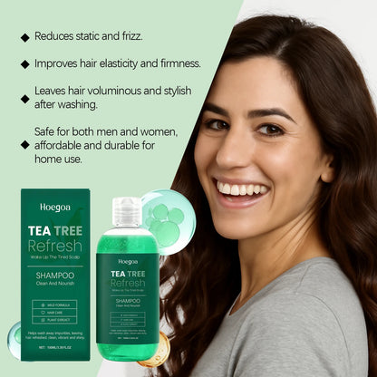 Tea Tree Shampoo Oil Control Cleaning Hair Nourishing Refresh Scalp Strengthen Hair Roots Reduce Dryness Anti Frizz Hair Care